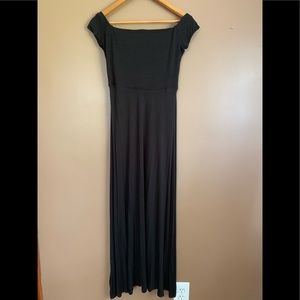 Off the Shoulder Black Maxi